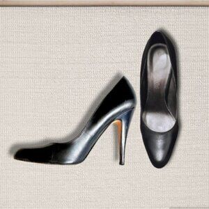 Aldo Genuine Leather Classic Black Stilettos- Euro38 = 7-7.5US​ fit